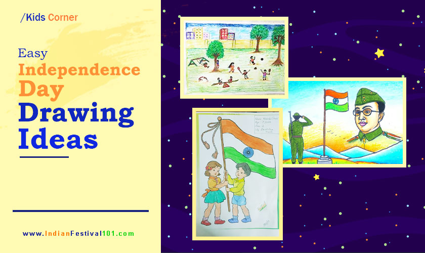 Independence Day drawing ideas
