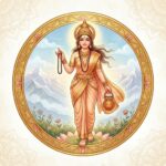 Beautiful Goddess Durga illustration for Navratri celebrations.