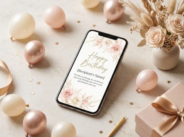 Personalized Digital Birthday Card