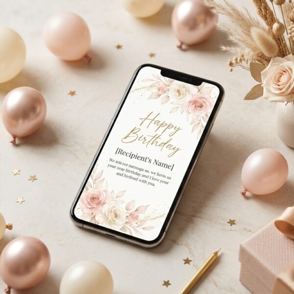 Personalized Digital Birthday Card